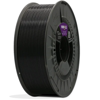 PLA High Speed Preto, filamento PLA para impressoras 3D. Bobine 1KG - 1.75mm - Fillment3D