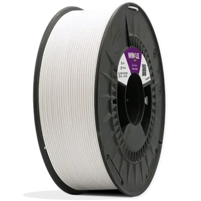 PLA Mate Branco Chantilly, filamento PLA para impressoras 3D. Bobine 1KG - 1.75mm - Fillment3D