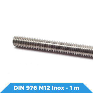 DIN 975 Varão Roscado M12 Aço Inox A2 – 1 Metro
