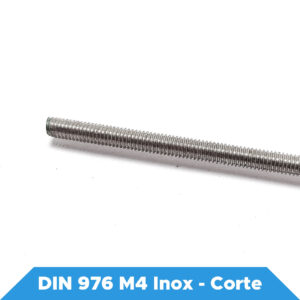 DIN 975 Varão Roscado M4 Aço Inox A2 - Corte à medida