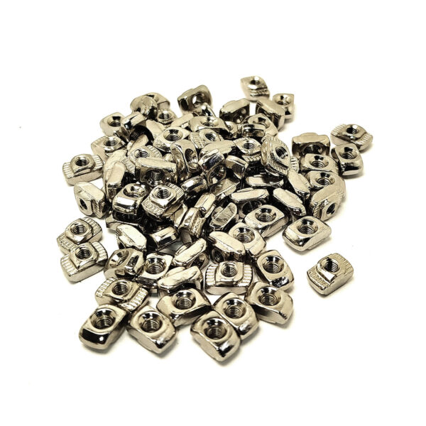 T-nut M3 para Perfil Slot 20 – Porca T com Inserção Rápida