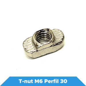 T-nut M6 para Perfil Slot 30 – Porca T com Inserção Rápida