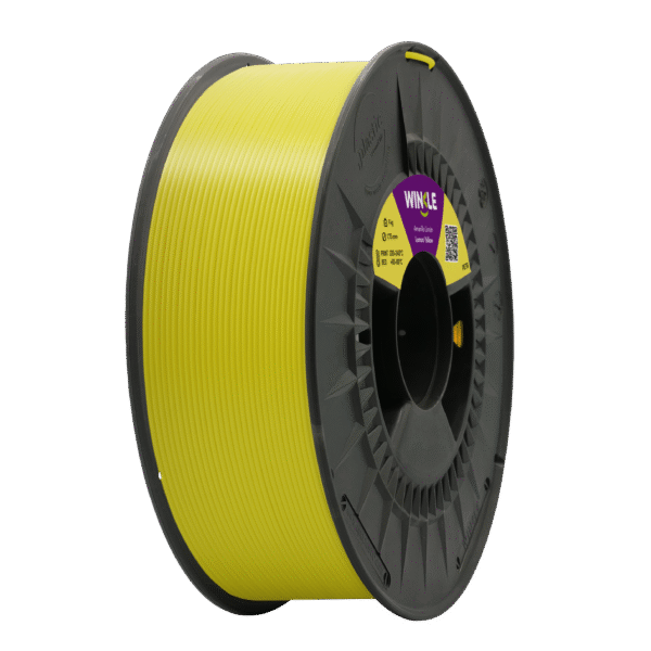PETG Amarelo Limão Winkle, filamento PETG para impressoras 3D. Bobine 1KG - 1.75mm - Fillment3D