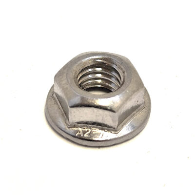 Porca com Falange M4 DIN 6923 em Aço Inox A2