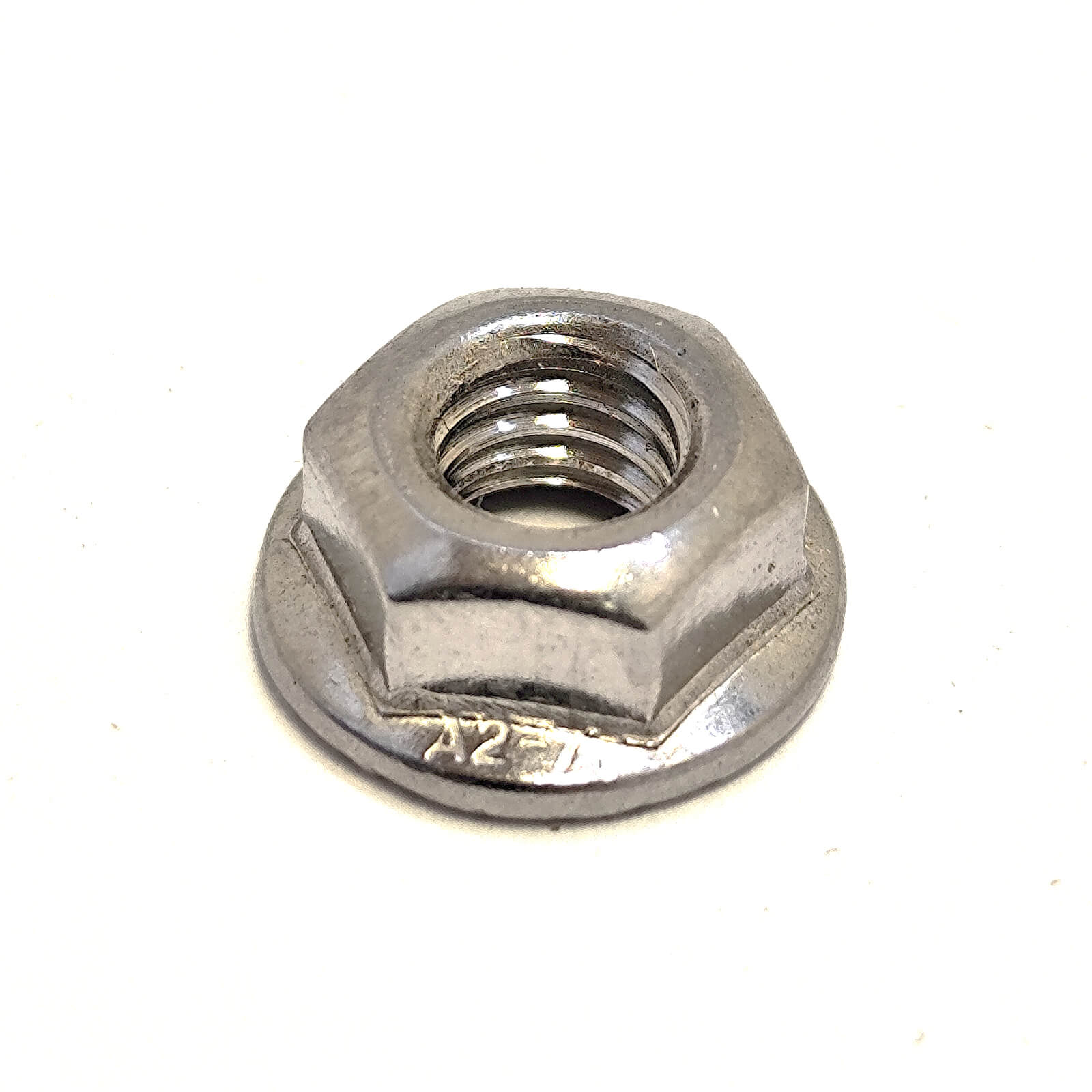 Porca com Falange M6 DIN 6923 em Aço Inox A2