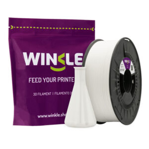 Polipropileno (PP) Branco WINKLE, filamento PP para impressoras 3D. Bobine 1KG - 1.75mm - Fillment3D