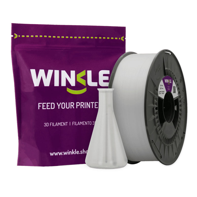 Polipropileno (PP) Natural Winkle, filamento PP para impressoras 3D. Bobine 1KG - 1.75mm - Fillment3D